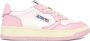 Autry Witte en Roze Lage Leren Sneakers Witte Roze Leren Sneakers voor Dames Multicolor White Dames - Thumbnail 5