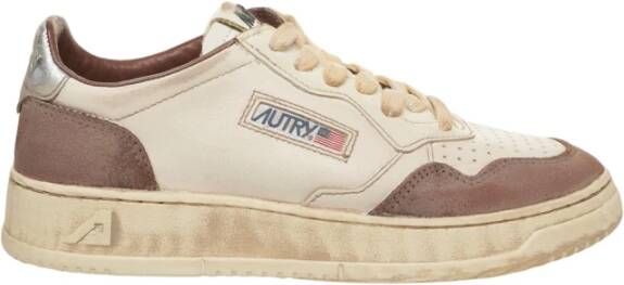 Autry Vintage Charm Leren Sneakers Bianco