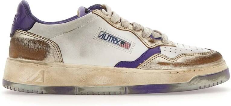 Autry Multikleur Sneakers met Distressed Finish Multicolor