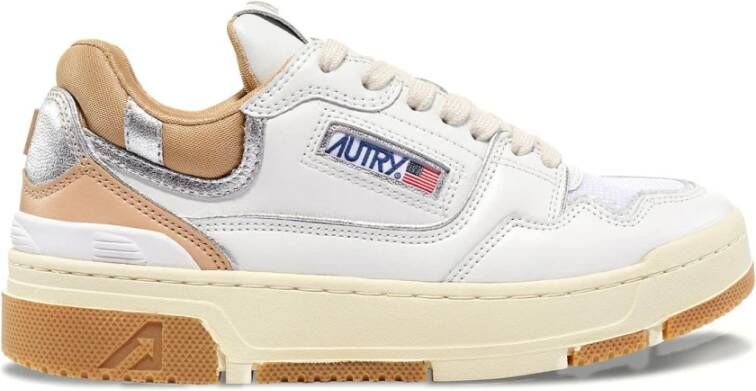 Autry Vintage-geïnspireerde CLC Low Leren Sneaker White Dames