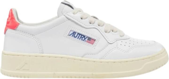 Autry Vintage-geïnspireerde lage sneakers met wit leren bovenwerk Multicolor Dames
