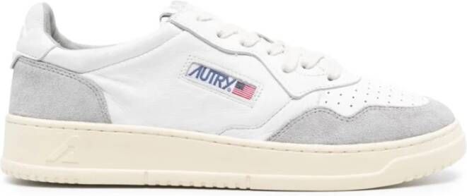 Autry Vintage-geïnspireerde lage sneakers van wit grijs leer White Heren - Foto 4
