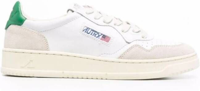 Autry Vintage-geïnspireerde lage top actieschoenen White Heren