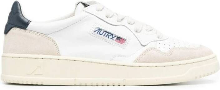 Autry Vintage-geïnspireerde lage top actieschoenen White Heren