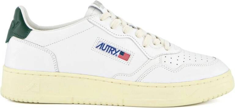 Autry Vintage-geïnspireerde leren sneaker in wit