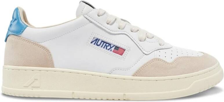 Autry Vintage-geïnspireerde Leren Sneaker White Heren