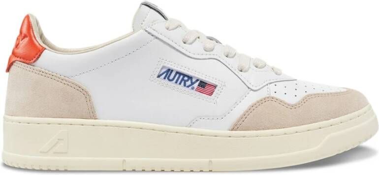 Autry Upgrade je Sneaker Game met Witte en Rode Leren Sneakers voor Mannen White Heren