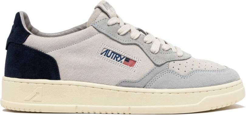 Autry Vintage-geïnspireerde suède sneaker met geperforeerde neus Multicolor Heren