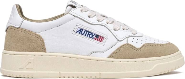 Autry Vintage-geïnspireerde Witte Leren Sneaker