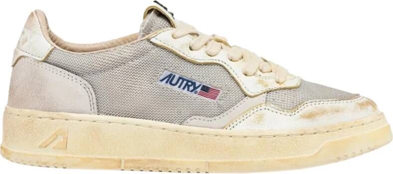 Autry Vintage Grijs Mesh Sneakers