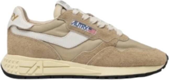 Autry Beige Sneakers voor Vrouwen Beige Dames