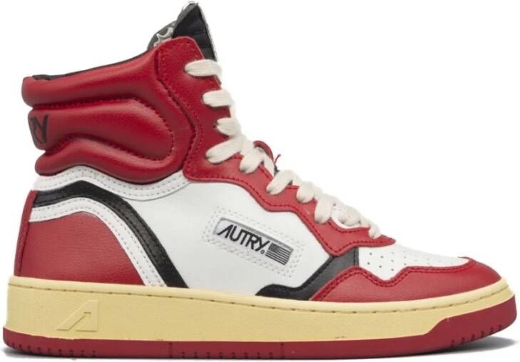 Autry Vintage High-Top Sneakers Rood Dames