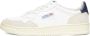 Autry Vintage Lage Leren Sneaker Wit Marine - Thumbnail 1