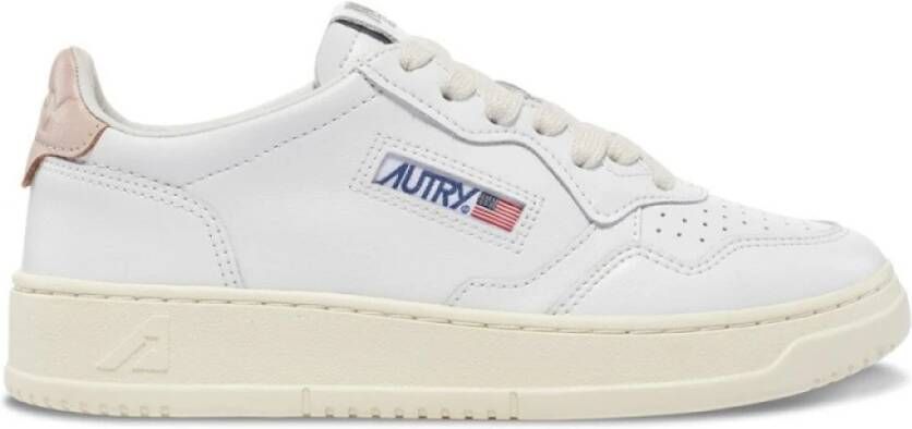 Autry Vintage Lage Sneakers Medalist Stijl White Heren