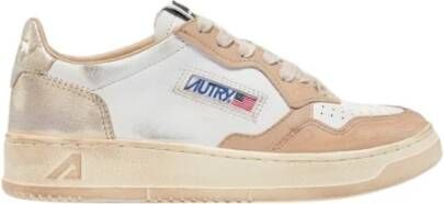 Autry Vintage Lage Sneakers voor Vrouwen White Dames