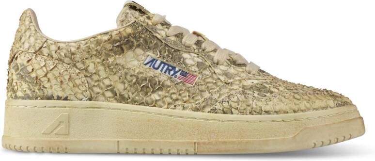 Autry Vintage Lage Top Sneakers Beige Dames