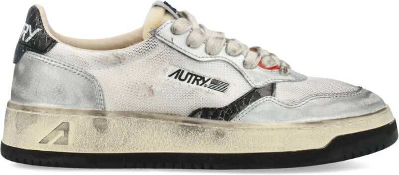 Autry Zilveren Sneakers voor een stijlvolle look Gray Dames