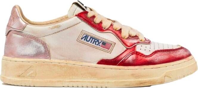 Autry Low-Top Sneakers sup vint low divers in rood