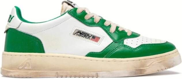 Autry Vintage Leren Medalist Sneakers Green Heren