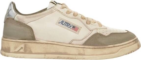Autry Vintage Leren Sneakers Bianco Aw25