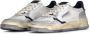 Autry Zilveren Sneakers Multi-Panel Design Logo Patch Multicolor Dames - Thumbnail 10