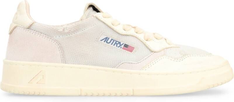 Autry Vintage Leren Sneakers met Suède Inzetstukken