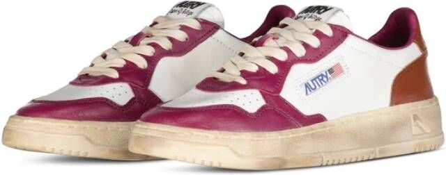 Autry Vintage Medalist Lage Top Sneakers Brown Dames