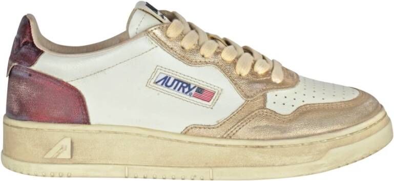 Autry Vintage Leren Sneakers Super Model Multicolor Dames