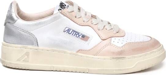 Autry Vintage Witte Sneakers Paneelontwerp Multicolor Dames