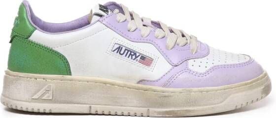 Autry Vintage Leren Sneakers White Dames