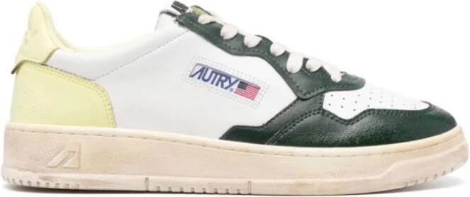 Autry Vintage Low Leren Sneakers Multicolor Heren