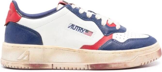 Autry Vintage Low Super Medalist Sneakers Blue Heren