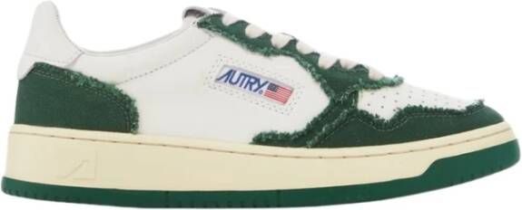 Autry Vintage Medalist Wit Canvas Sneaker Green Heren
