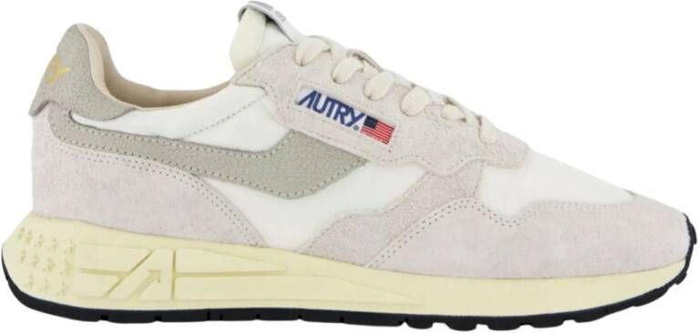 Autry Reelwind Sneakers Vintage-geïnspireerde Prestatieschoenen Beige Heren