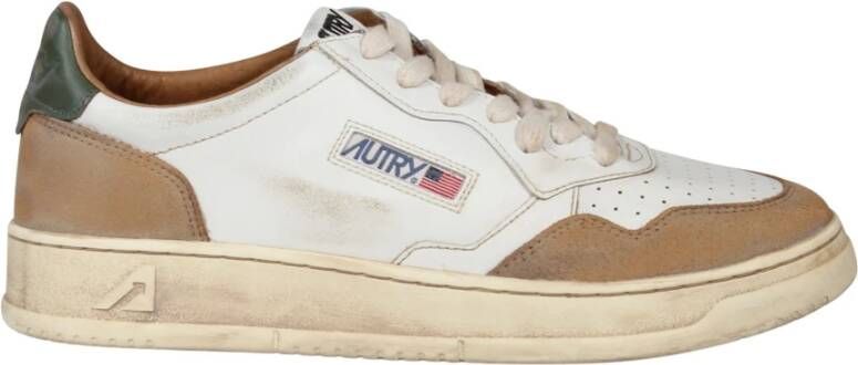 Autry Vintage Sneakers met Distressed Effect Brown Heren