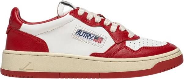 Autry Vintage stijl lage sneakers Red Heren