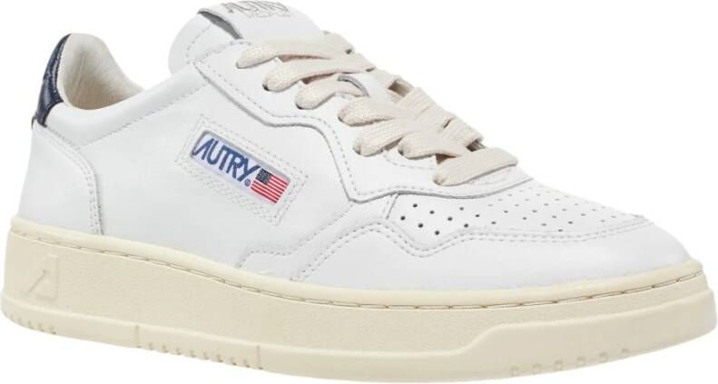 Autry Vintage Stijl Lage Top Leren Sneakers White Dames