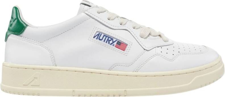 Autry Vintage Stijl Lage Top Leren Sneakers White Heren