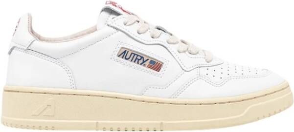 Autry Vintage Stijl Leren Sneakers White Heren