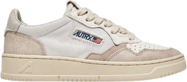 Autry Vintage Stijl Medalist Lage Top Sneakers White Heren