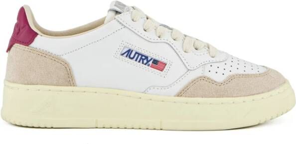 Autry Vintage stijl witte leren sneakers White Dames