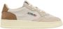 Autry Witte leren sneakers met groene hiel geïnspireerd op jaren 80 design White Heren - Thumbnail 1