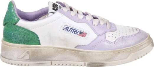 Autry Vintage Wit Groene Sneaker Multicolor Dames