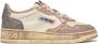 Autry Vintage Wit Roze Leren Sneakers - Thumbnail 1