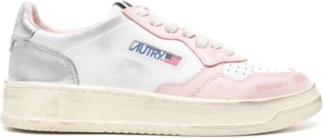Autry Vintage Lage Sneaker met leren bovenwerk Multicolor Heren