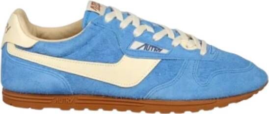 Autry Windspin Damessneakers van Turquoise Leer