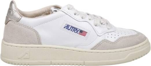 Autry Wit Goud Lage Sneaker
