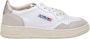 Autry Witte Gouden Sneakers met Geperforeerde Details White Dames - Thumbnail 4