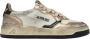 Autry Vintage Wit Goud Sneakers Geperforeerde Tip Multicolor Dames - Thumbnail 1