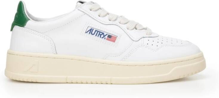 Autry Wit Leren Multilayer Sneakers Wit Dames